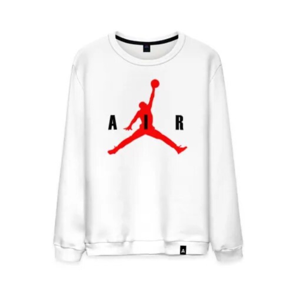 Michael Jordan Mens Cotton Pullover Sweatshirt in Gray/Green New With Tags